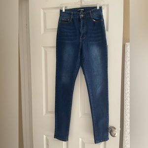 High rise skinny jeans
